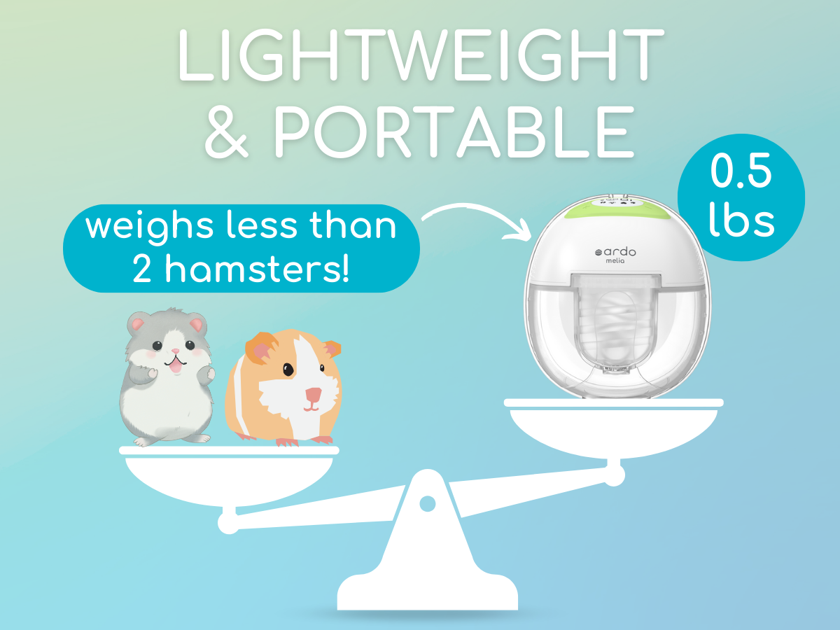 Ardo Melia Wearable Pump Weight Ardo Melia Wearable Pump Weight Infographic
