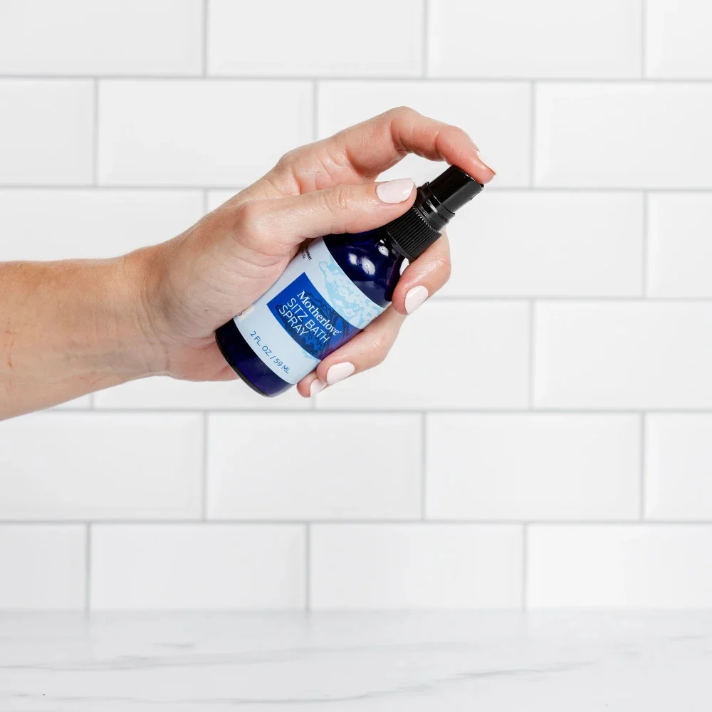 Motherlove Sitz Bath Spray in use